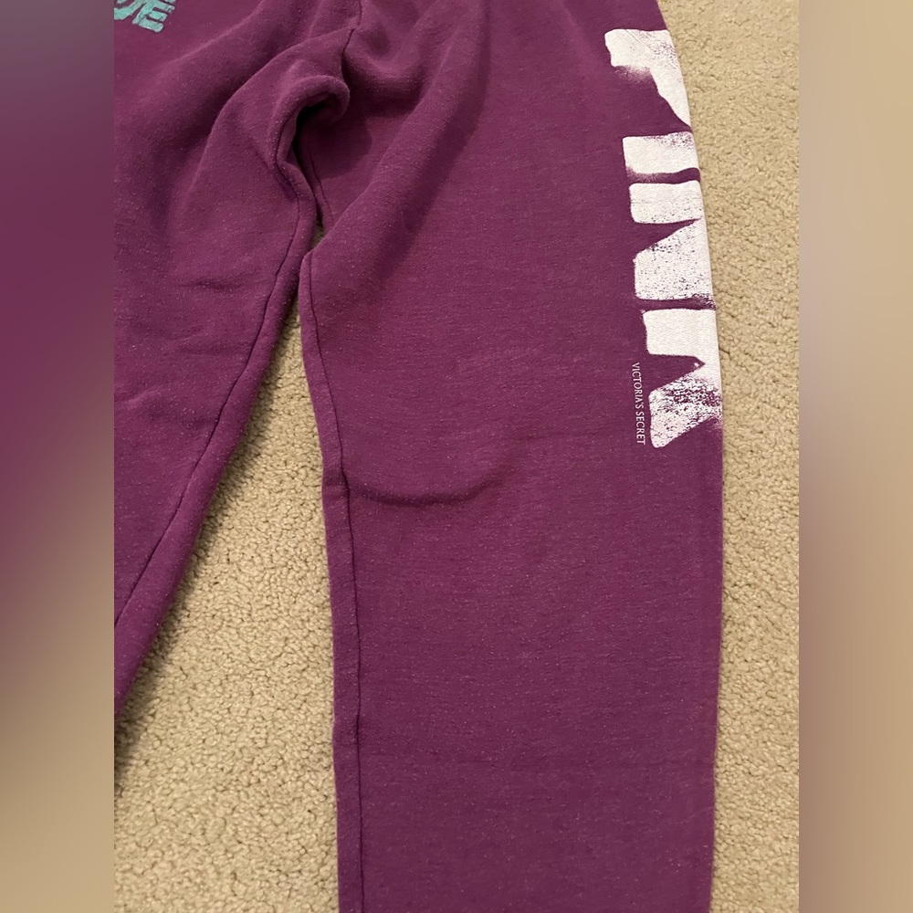 Victoria’s Secret PINK purple sweatpants size XS - Picture 2 of 4